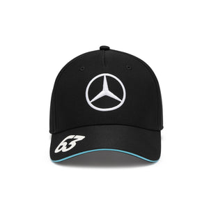 Mercedes AMG Petronas F1 George Russell Adult Baseball Hat Black