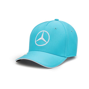 Mercedes AMG Petronas F1 2024 George Russell Adult Baseball Hat Blue