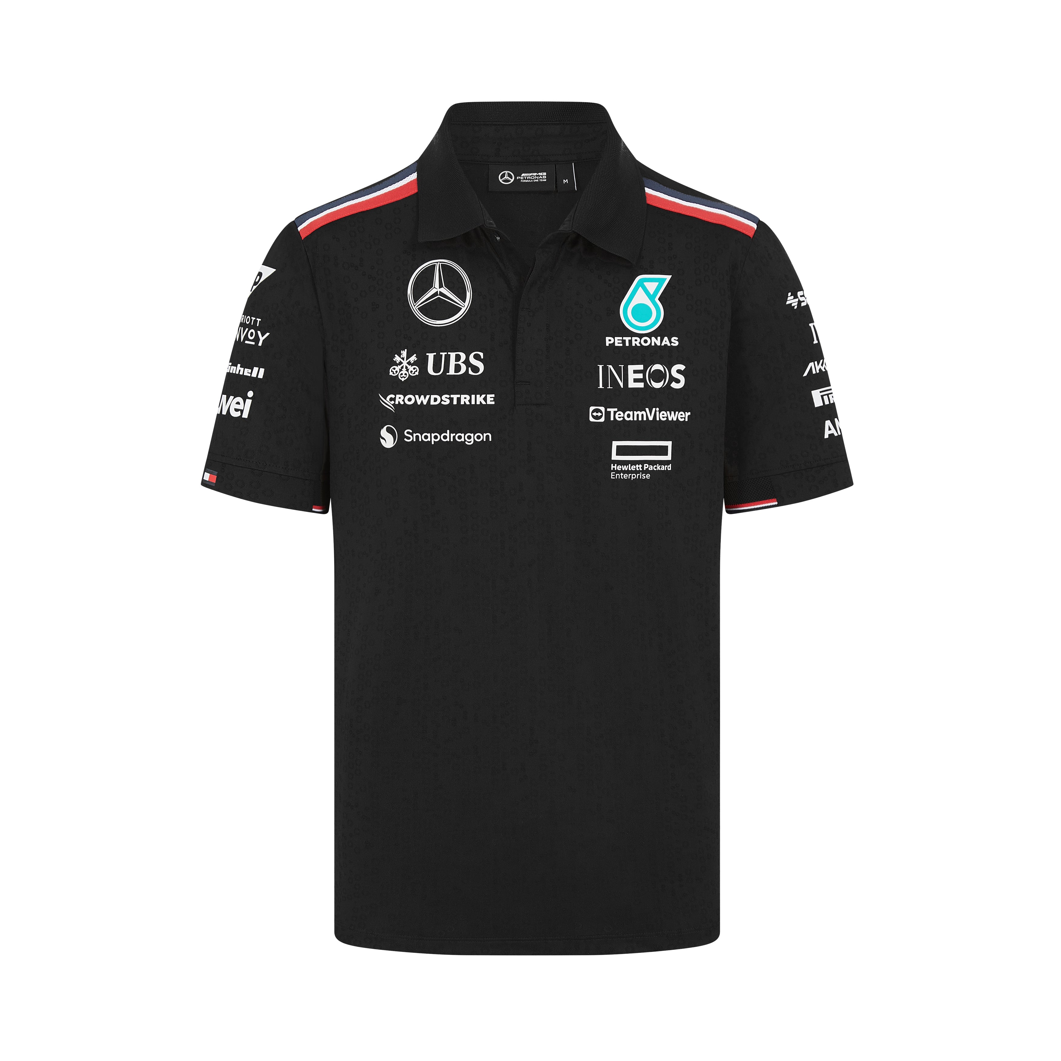 Mercedes AMG Petronas F1 2024 Men's Team Polo Black