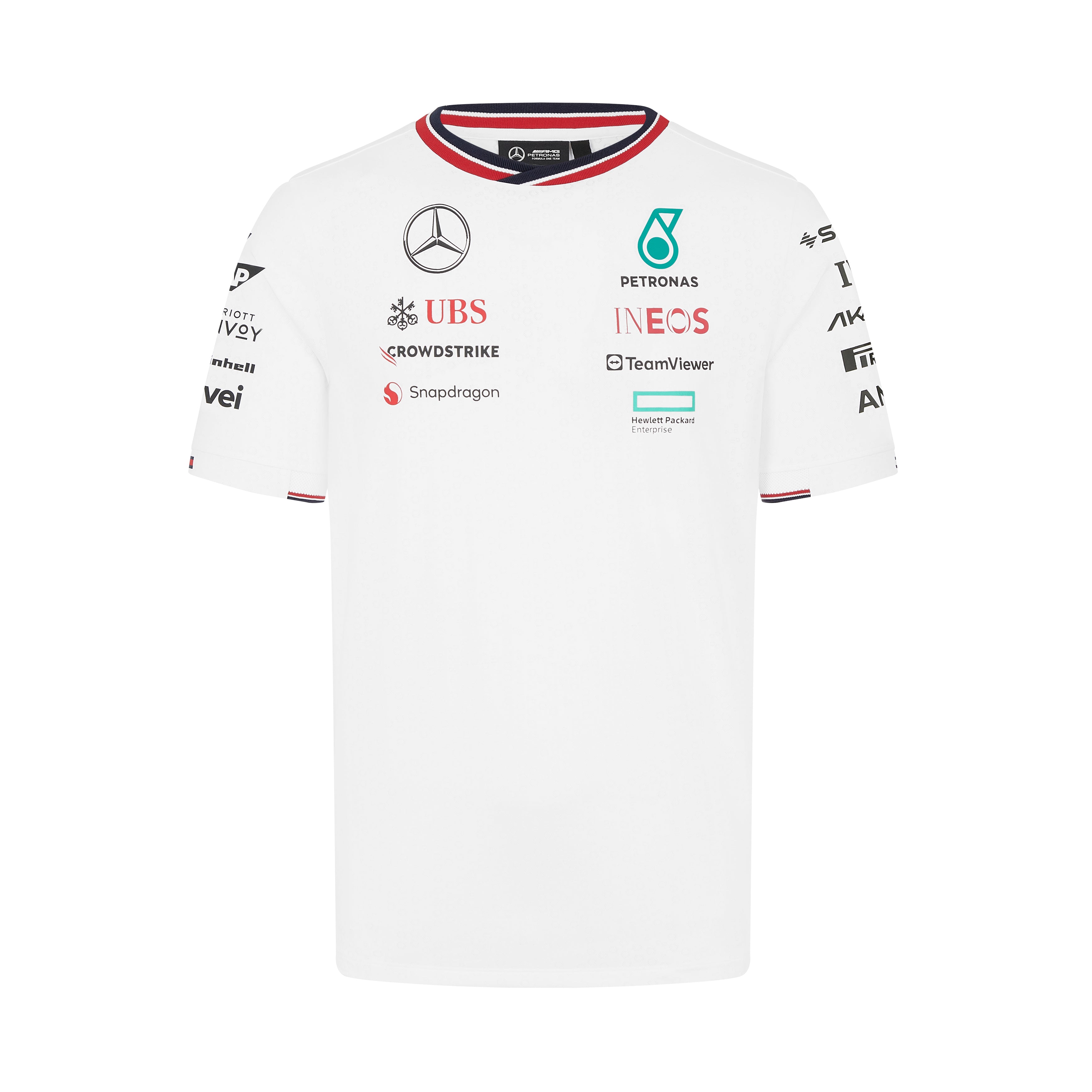 Mercedes AMG Petronas F1 2024 Men's Team Driver T-Shirt White