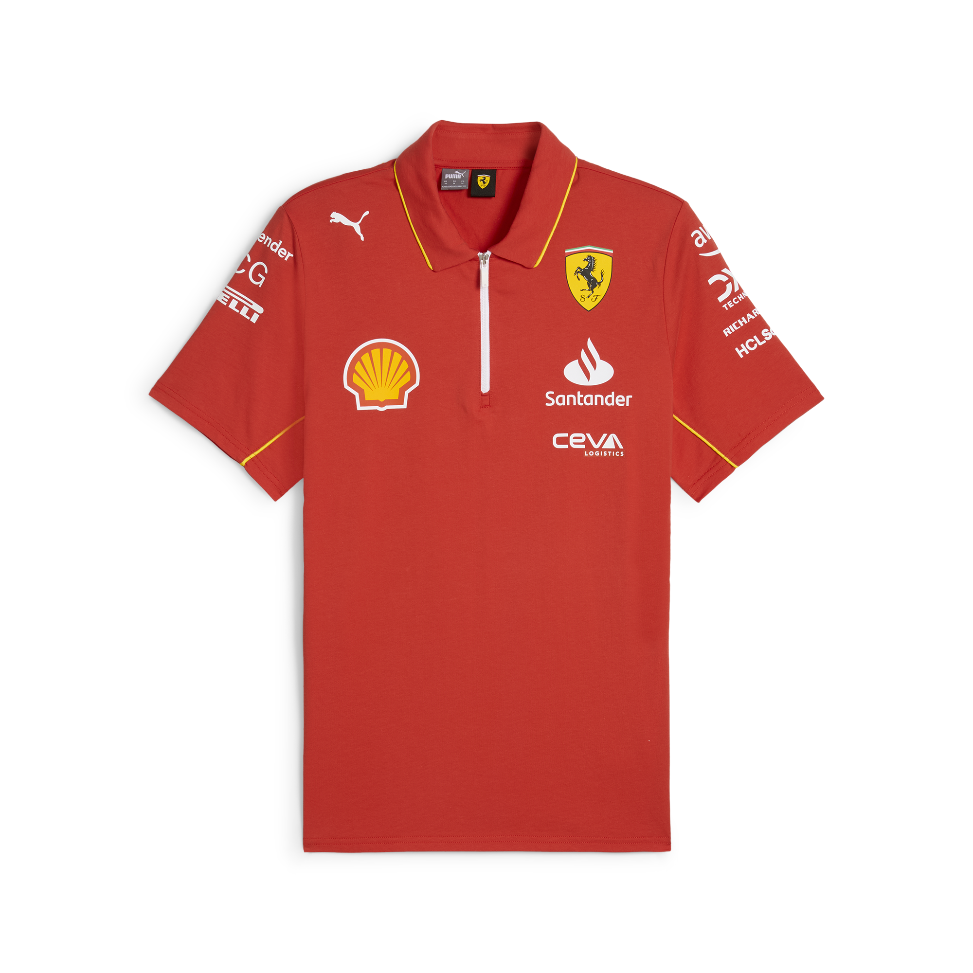Scuderia Ferrari F1 Kid's 2024 Team Polo Shirt Red