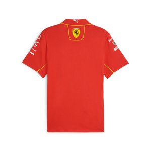 Scuderia Ferrari F1 Kid's 2024 Team Polo Shirt Red