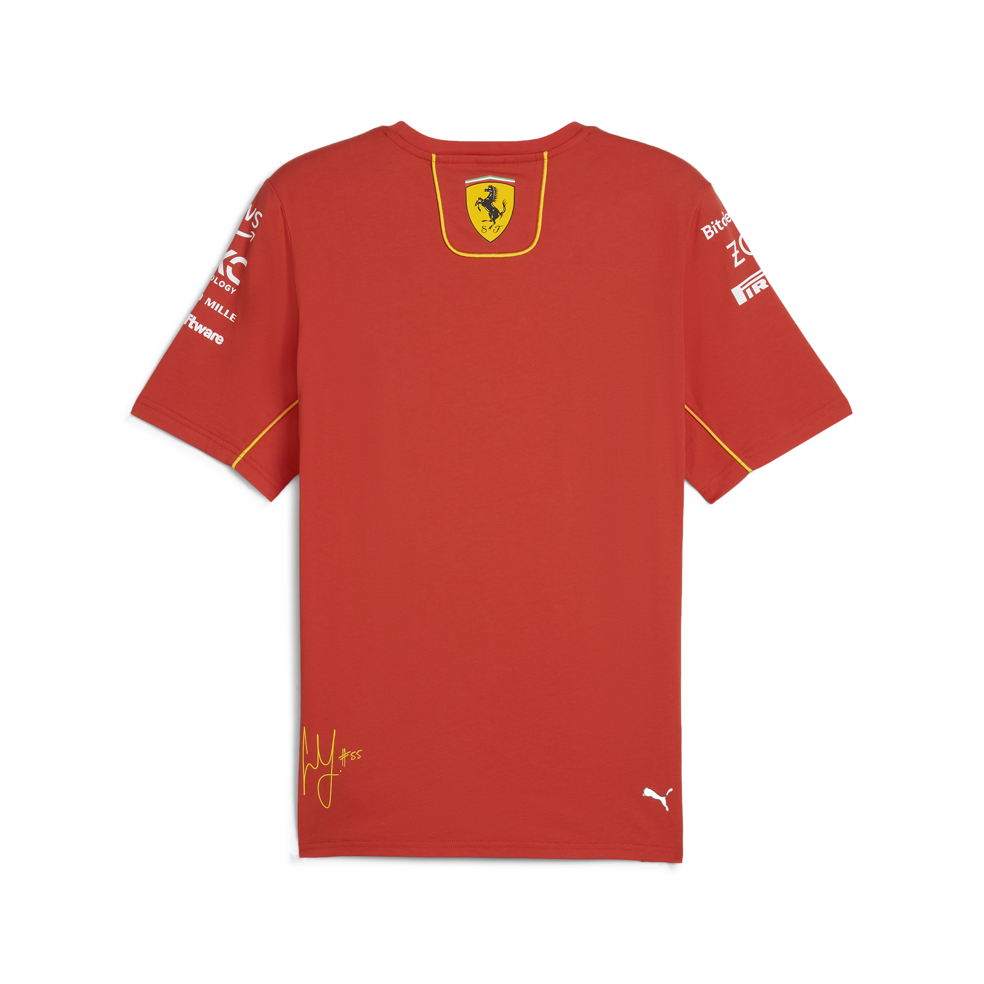 Scuderia Ferrari F1 Men's 2024 Carlos Sainz Team T-Shirt Red