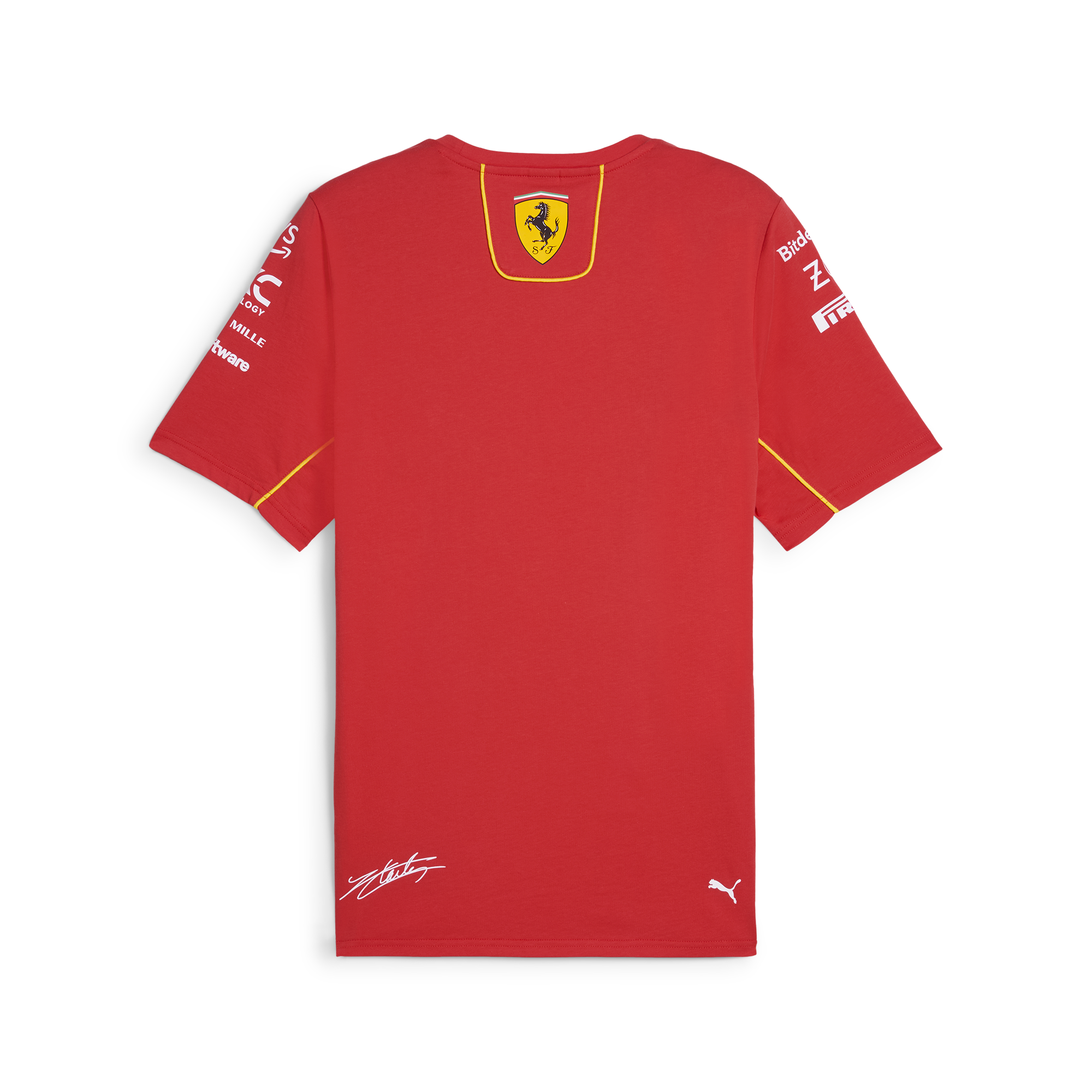 Scuderia Ferrari F1 Men's 2024 Charles Leclerc Team T-Shirt Red