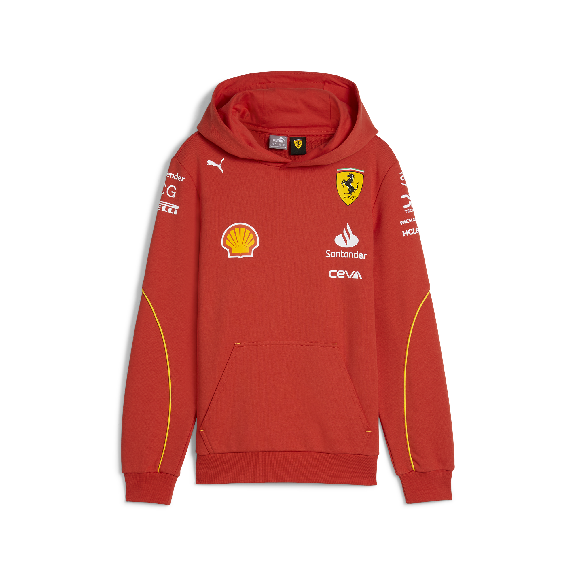 Scuderia Ferrari F1 Men's 2024 Team Hooded Sweatshirt Red