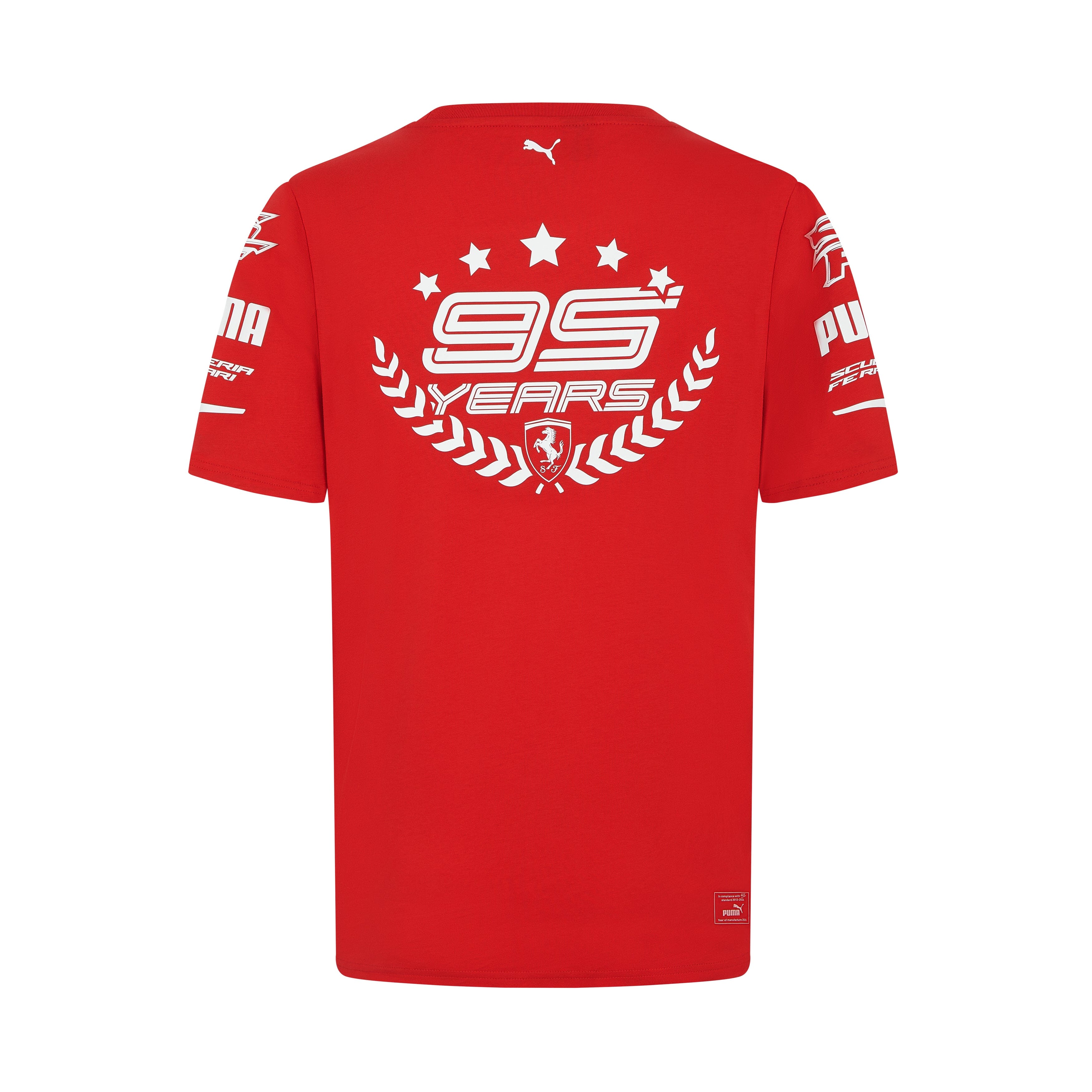 Scuderia Ferrari F1 Men's "95 Years" T-Shirt Red