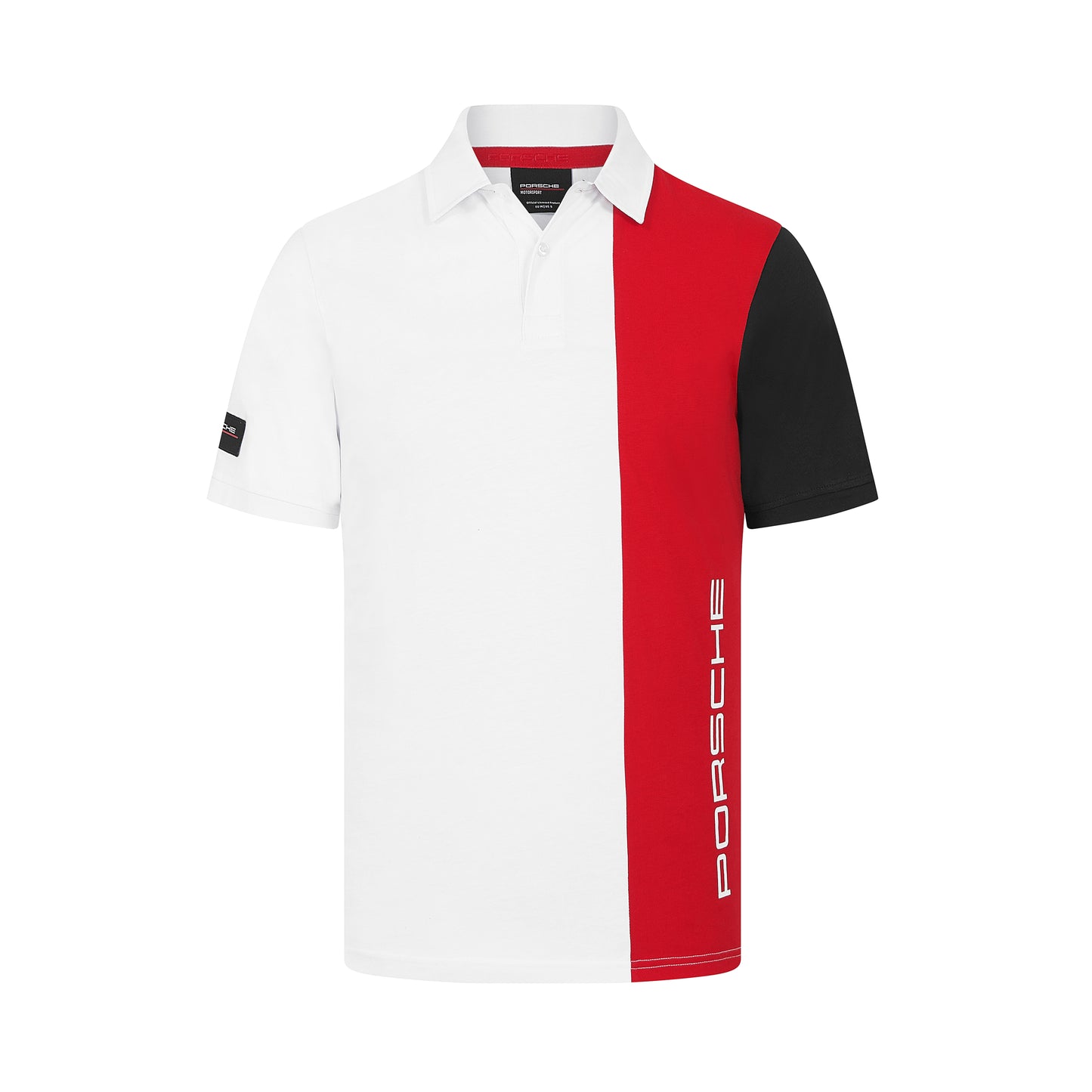 Porsche Motorsport Men's Stripe Polo Shirt White