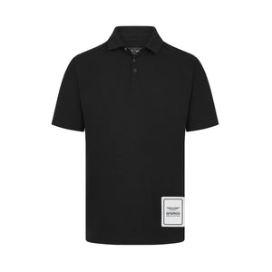 Aston Martin F1 Men's Logo Polo Shirt Black