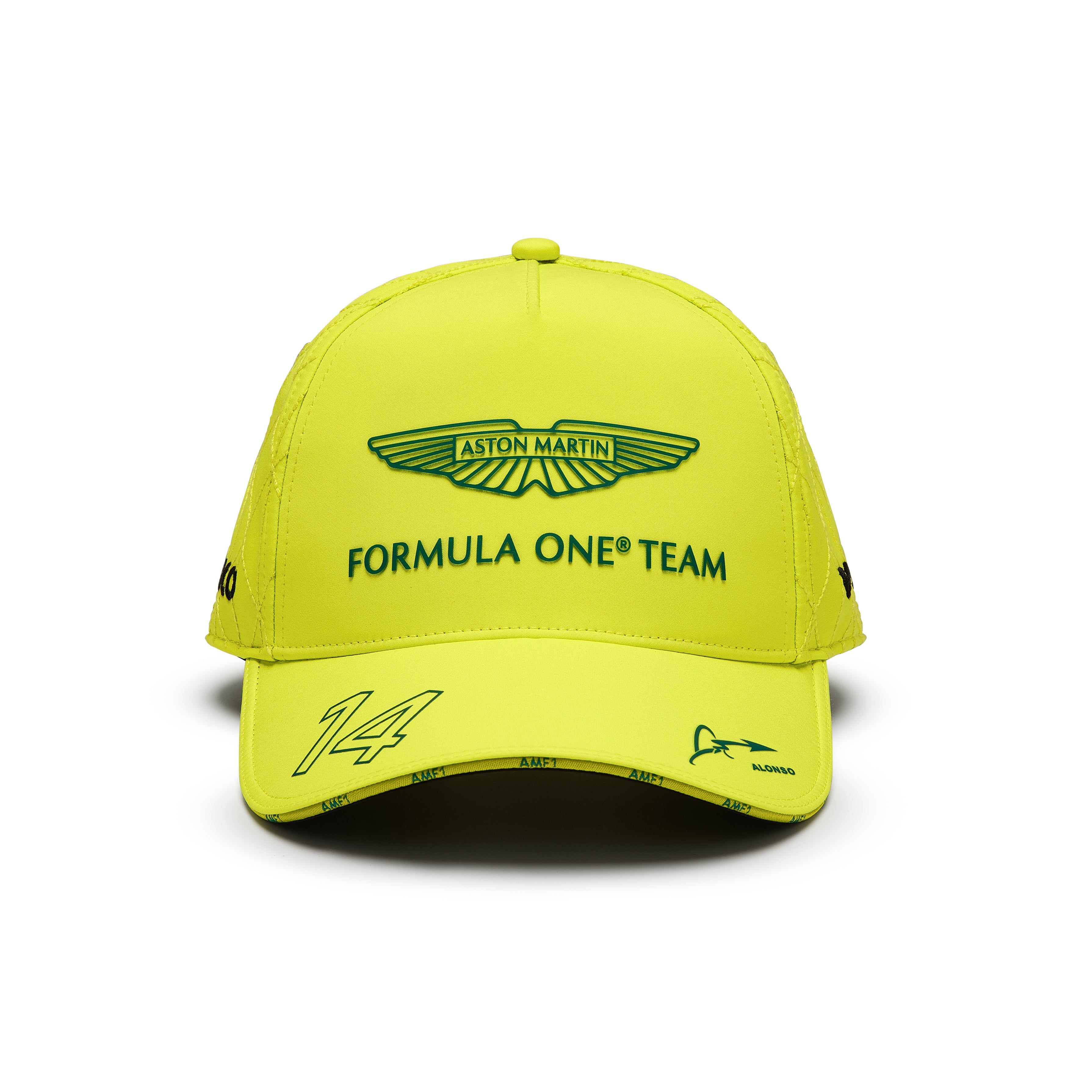 Aston Martin F1 2024 Team Fernando Alonso Driver Hat Lime Green