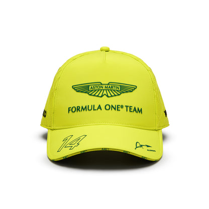 Aston Martin F1 Team Fernando Alonso Driver Hat Lime Green