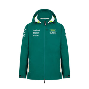 Aston Martin Cognizant F1 2024 Men's Team Rain Jacket Green