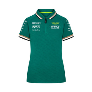Aston Martin F1 2024 Women's Team Polo Shirt Green