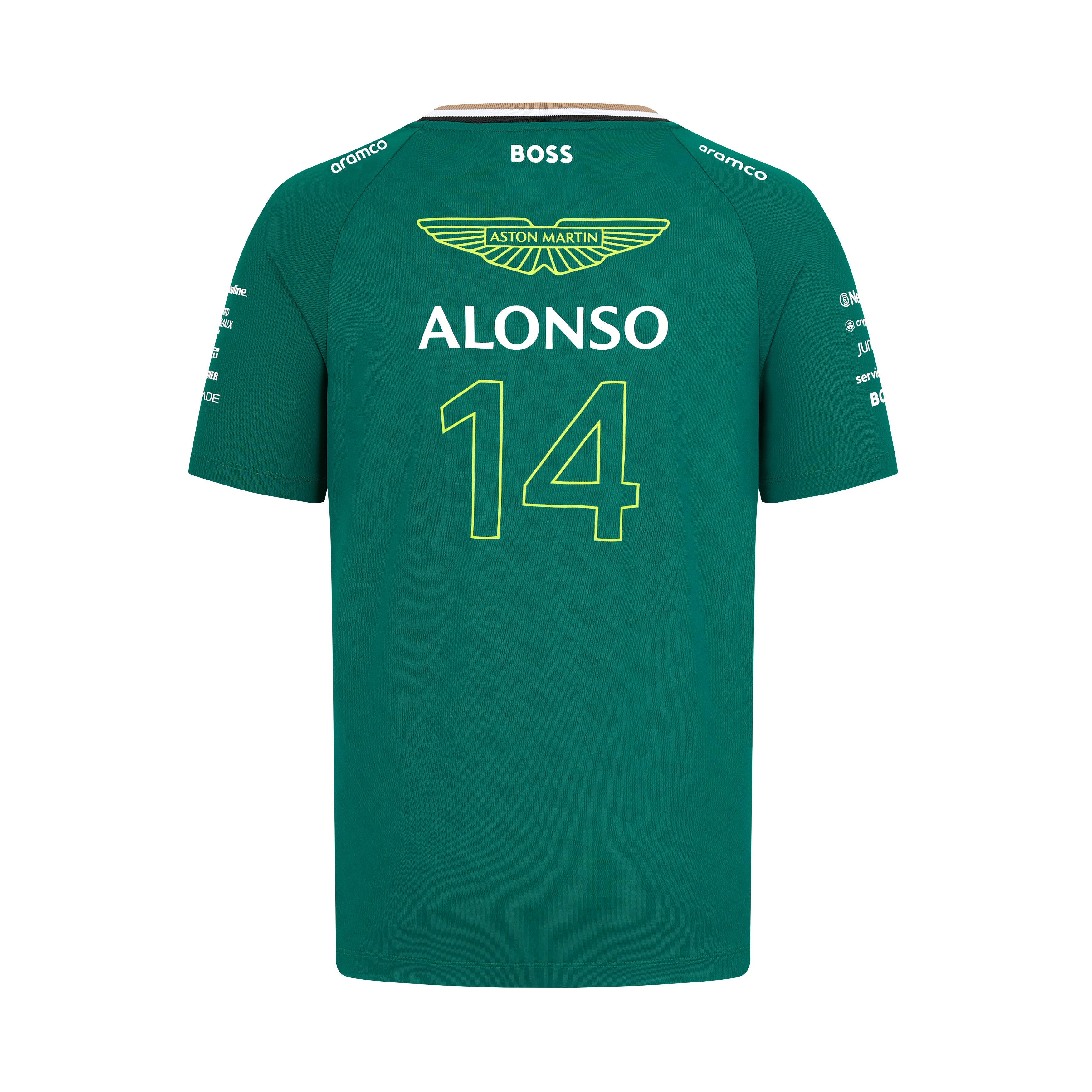 Aston Martin F1 Kid's 2024 Fernando Alonso Team T-Shirt Green