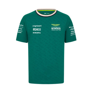Aston Martin F1 Kid's 2024 Lance Stroll Team T-Shirt Green