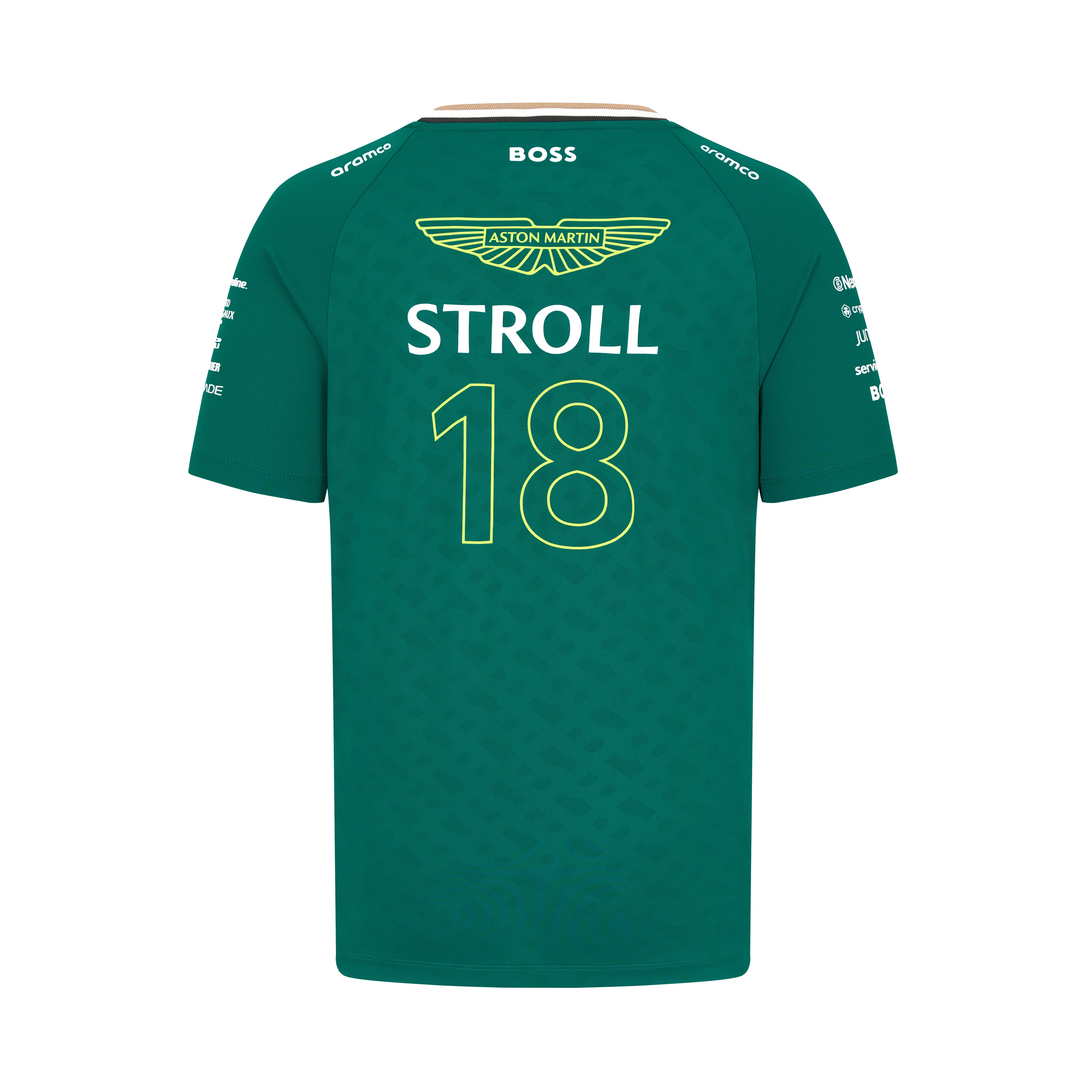 Aston Martin F1 Kid's 2024 Lance Stroll Team T-Shirt Green