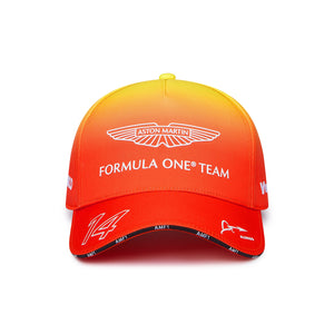 Aston Martin F1 Team 2024 Fernando Alonso Barcelona Spanish GP Hat Orange