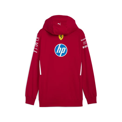 Scuderia Ferrari F1 2025 Men's Team Hooded Sweatshirt Dark Red