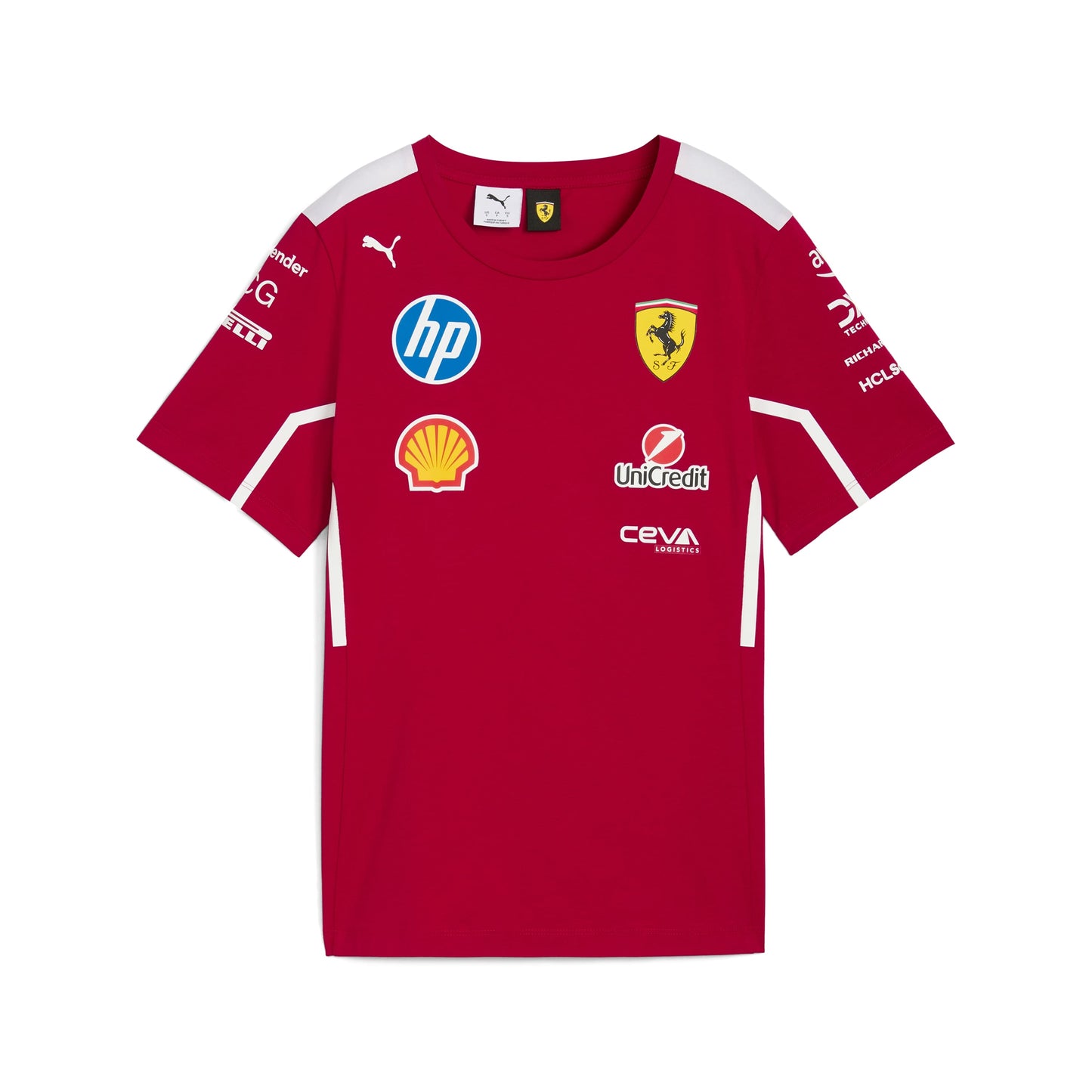 Scuderia Ferrari F1 2025 Women's Team T-Shirt Dark Red