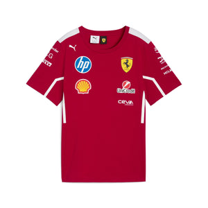 Scuderia Ferrari F1 2025 Women's Team T-Shirt Dark Red