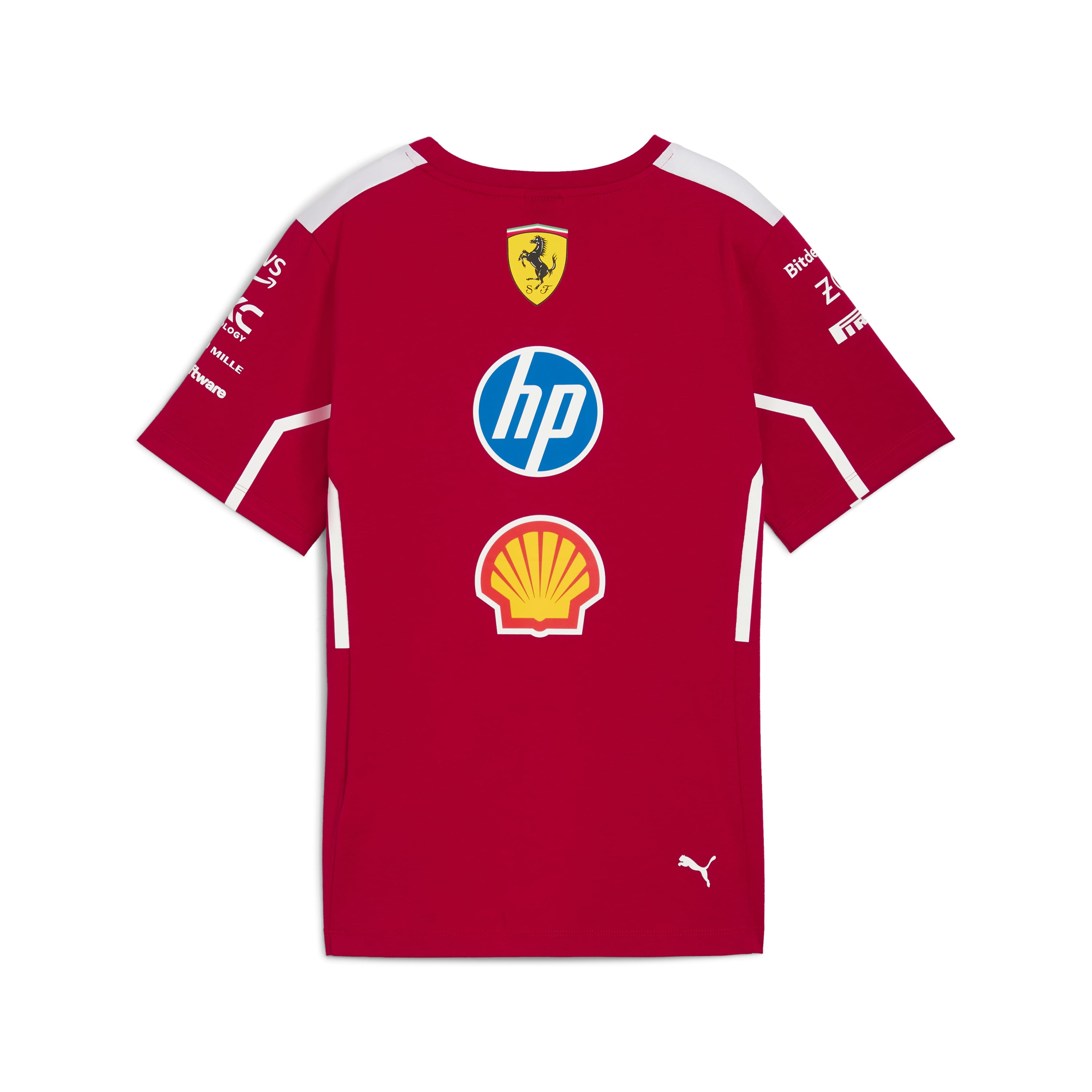 Scuderia Ferrari F1 2025 Women's Team T-Shirt Dark Red