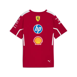 Scuderia Ferrari F1 2025 Women's Team T-Shirt Dark Red