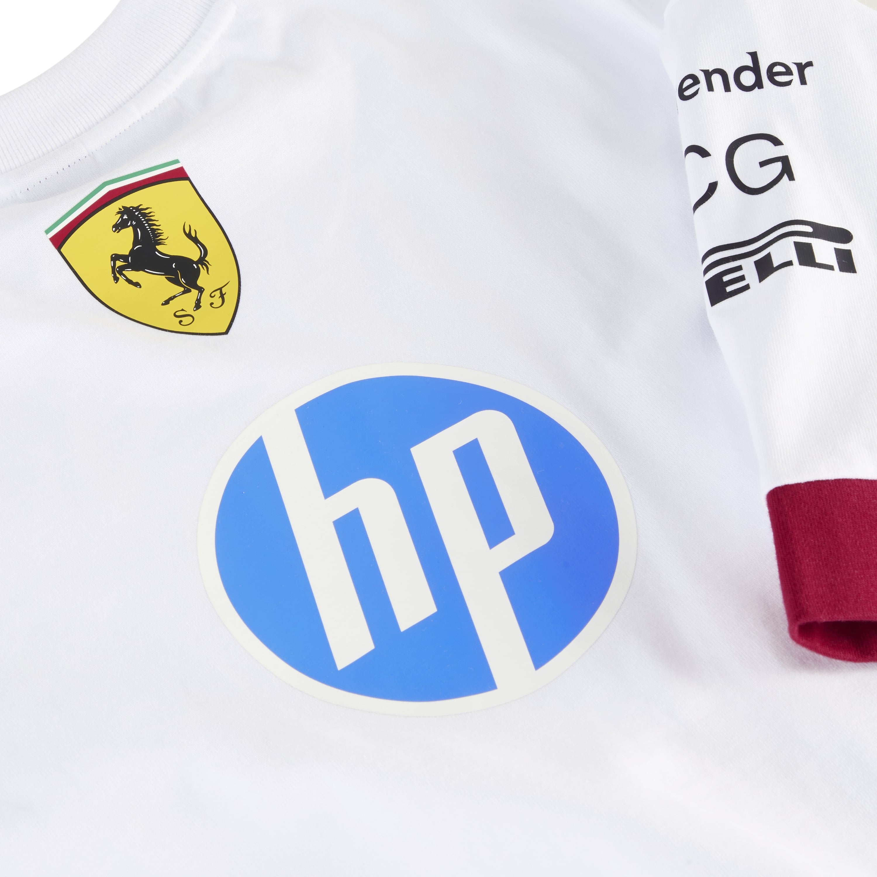 Scuderia Ferrari F1 2025 Men's Miami GP Team Oversized T-Shirt White