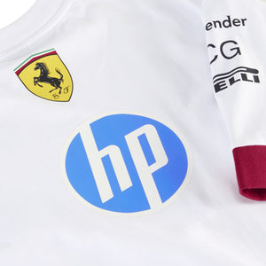 Scuderia Ferrari F1 2025 Men's Miami GP Team Oversized T-Shirt White