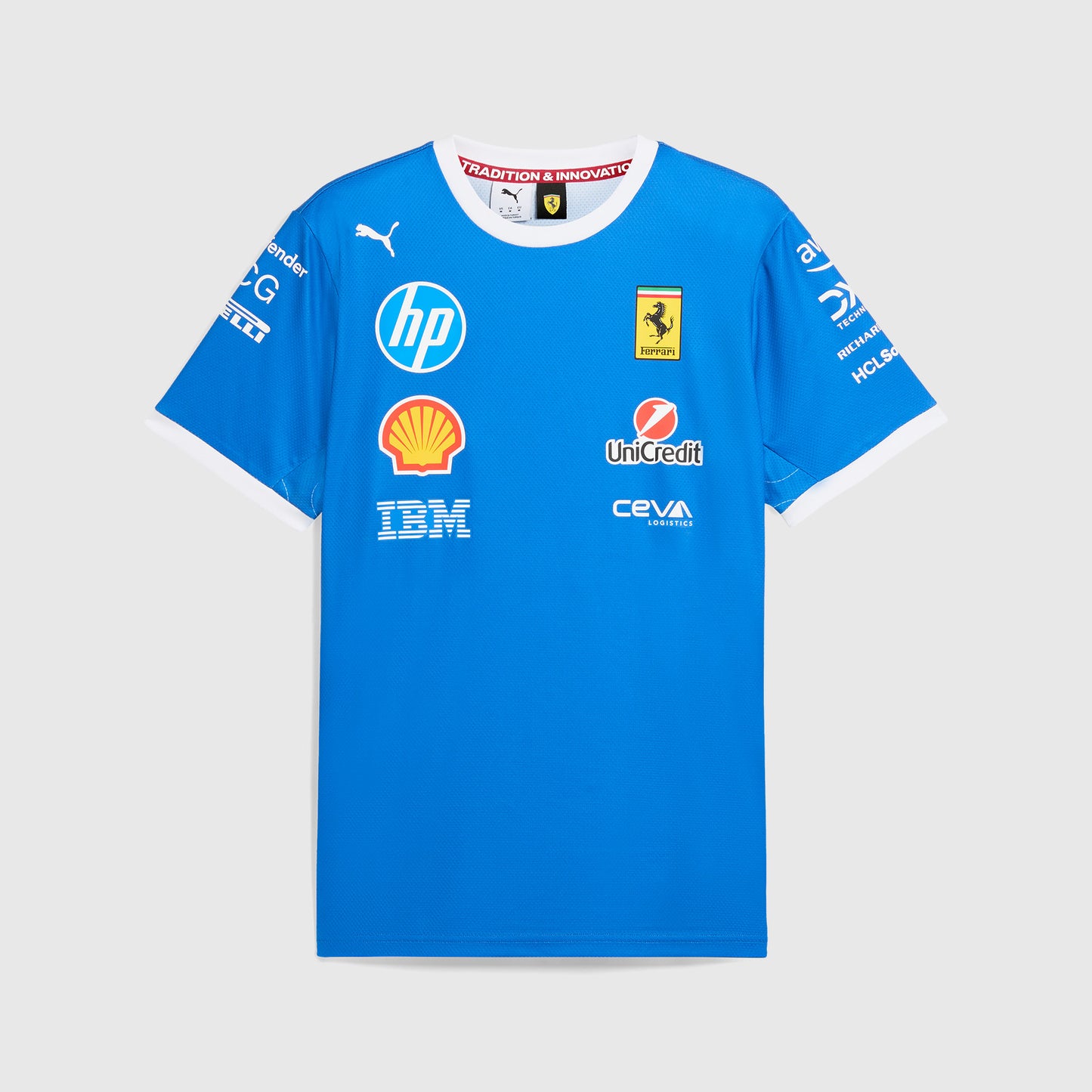 Scuderia Ferrari 2025 Team Special Edition Monza T-Shirt Blue
