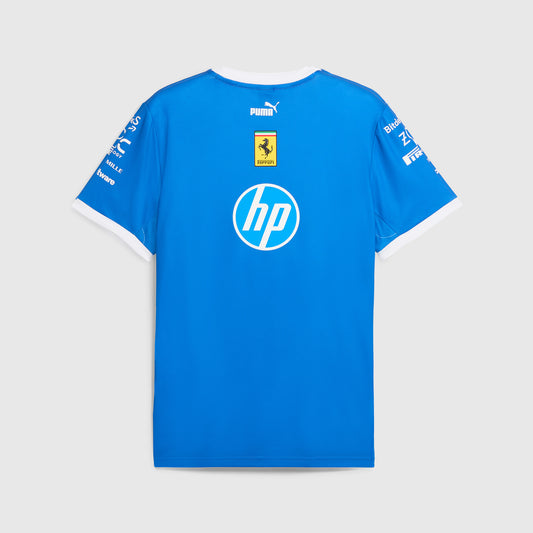 Scuderia Ferrari 2025 Team Special Edition Monza T-Shirt Blue