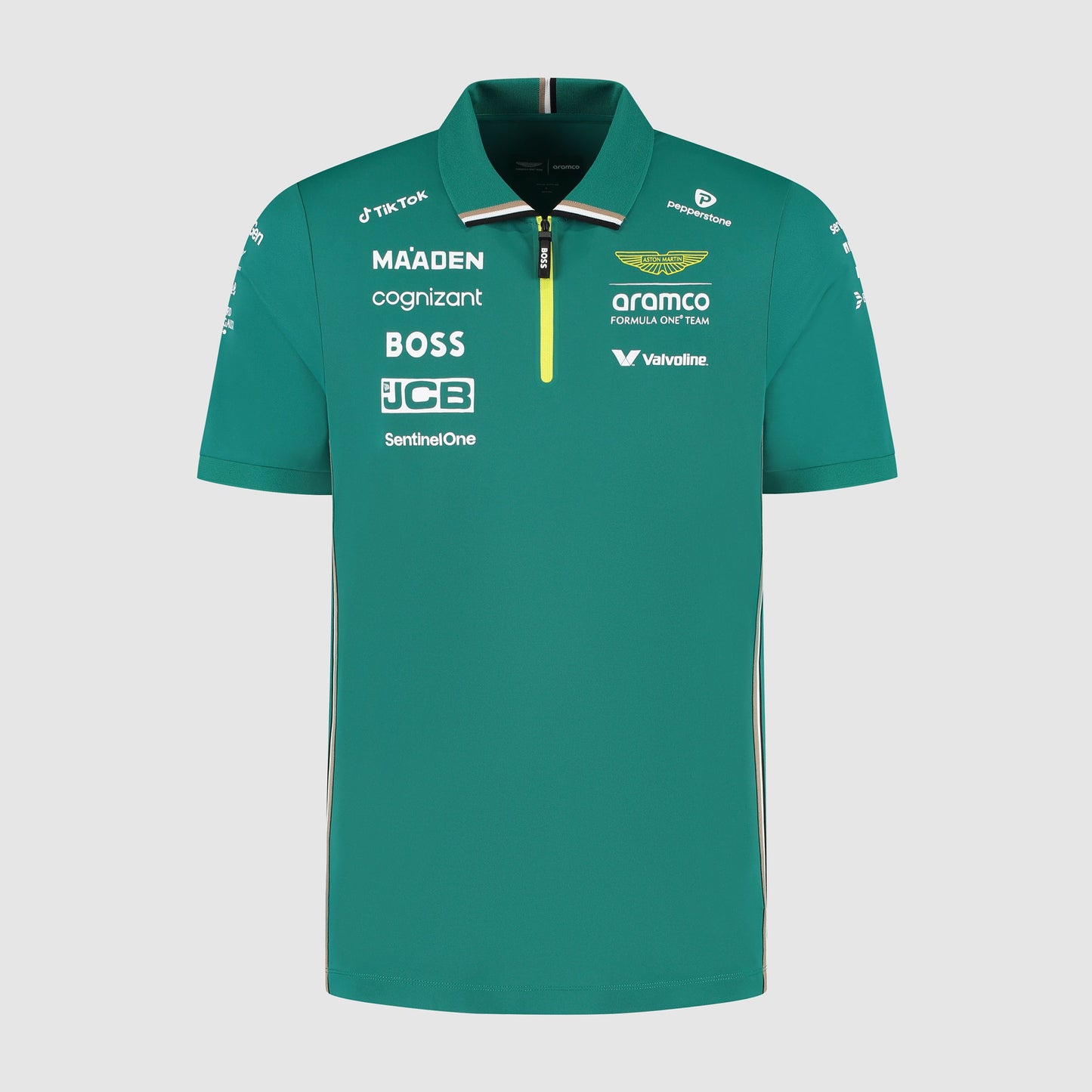 Aston Martin F1 2025 Men's Team Polo Shirt Green