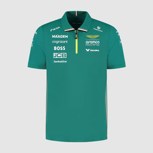 Aston Martin F1 2025 Men's Team Polo Shirt Green