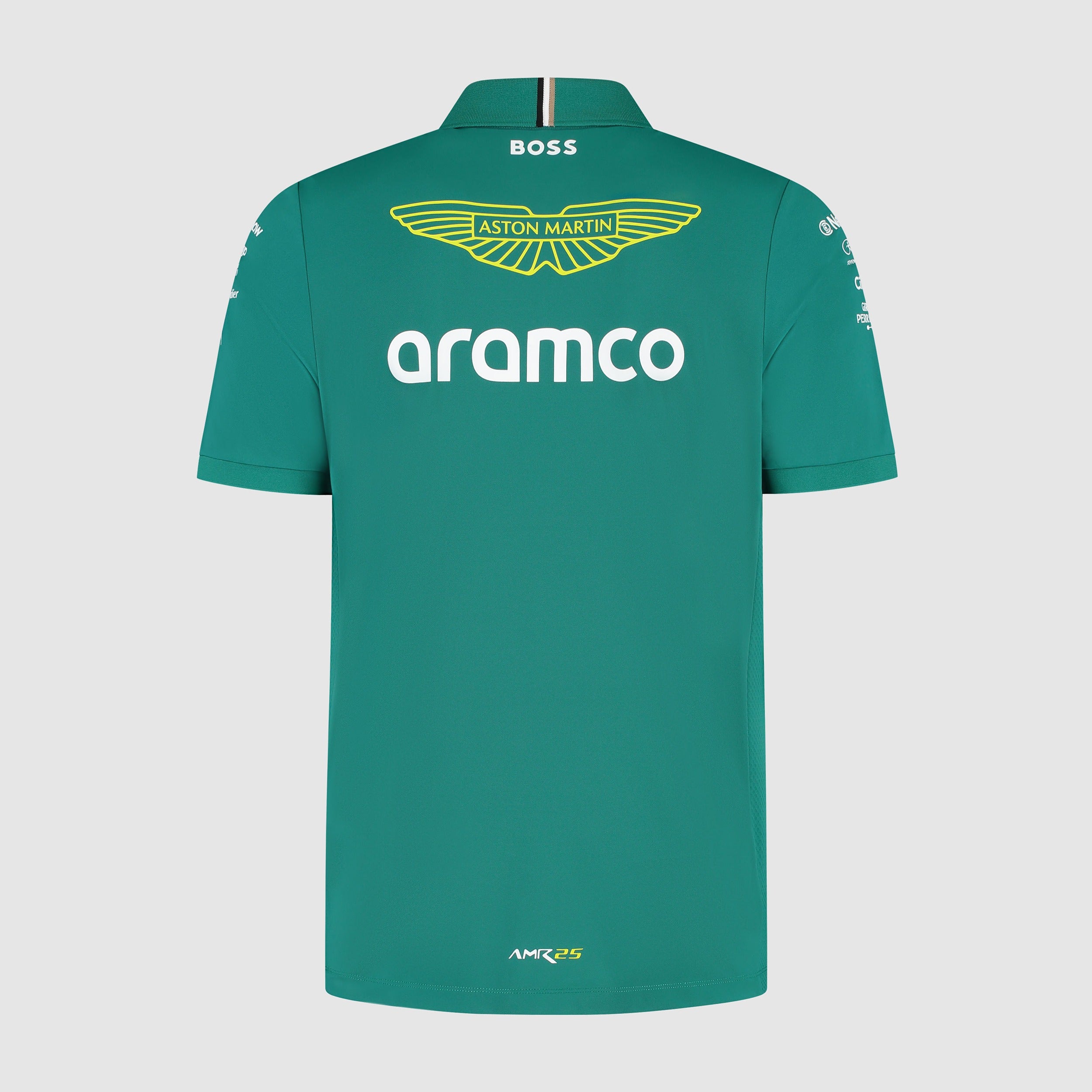 Aston Martin F1 2025 Men's Team Polo Shirt Green