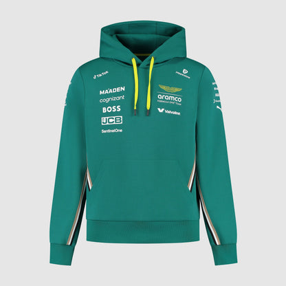 Aston Martin F1 2025 Men's Team Hooded Sweatshirt Green