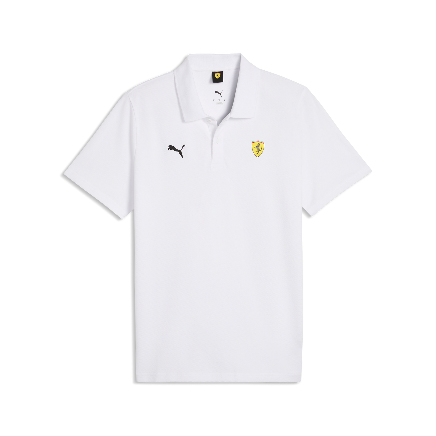Scuderia Ferrari F1 Men's Fanwear Polo Shirt White
