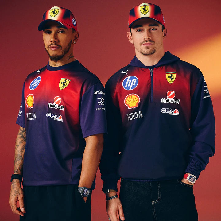 Scuderia Ferrari F1 2026 Special Edition China GP Team T-Shirt Deep Plum