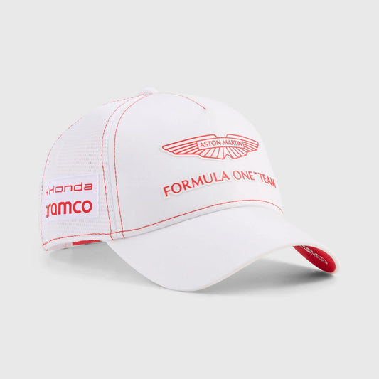 Aston Martin F1 2026 SE Canada GP Team Lance Stroll Driver Trucker Hat White