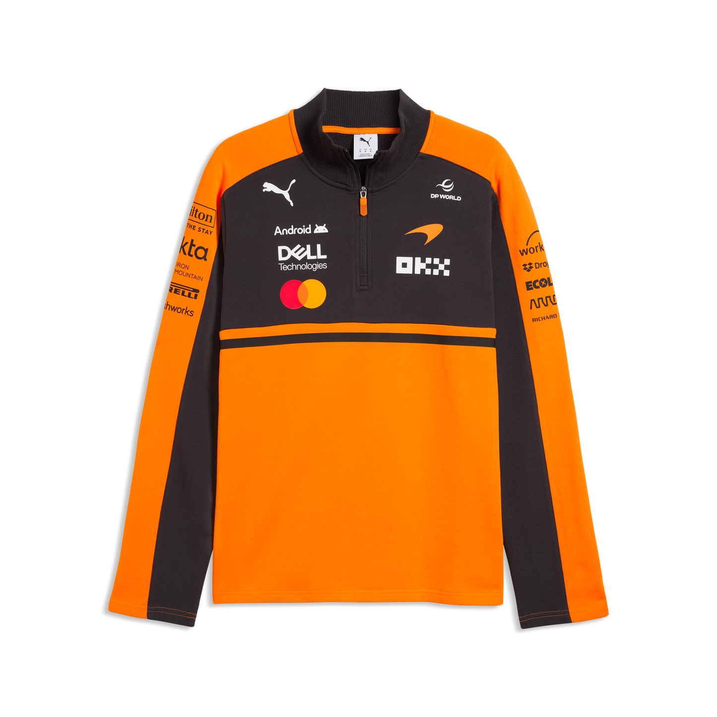 McLaren F1 Men's 2026 Team 1/2 Zip Sweatshirt Orange