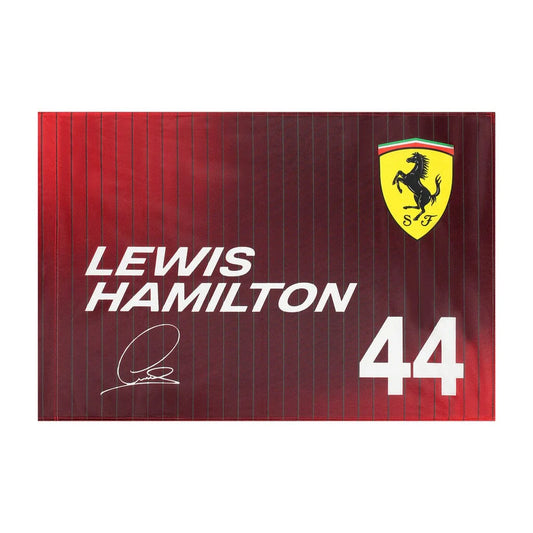 Scuderia Ferrari F1 Lewis Hamilton Flag Dark Red
