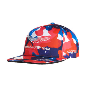 Aston Martin Cognizant F1 Ltd Ed. Fernando Alonso USA GP Hat Camo