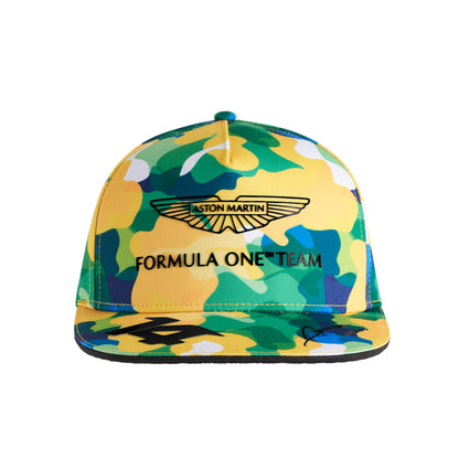 Aston Martin Cognizant F1 Ltd Ed. Fernando Alonso Brazil GP Hat Camo