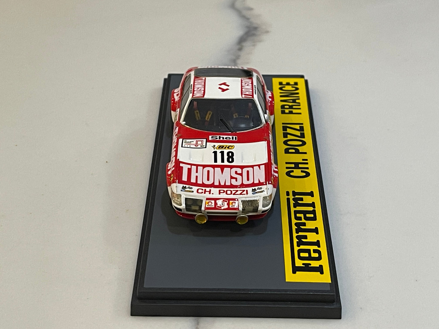 Arena 1/43 Ferrari 365 GTB/4 24 Hours Le Mans 1972 Red/White No. 118 ARE11