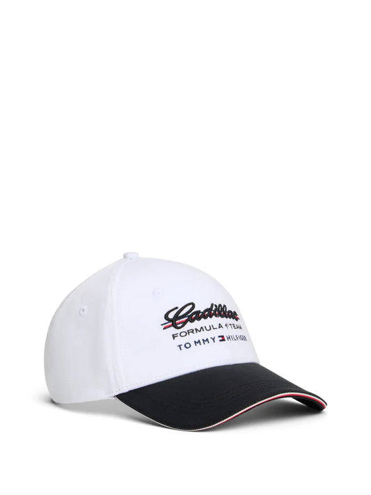 Cadillac F1 Racing Script Hat White