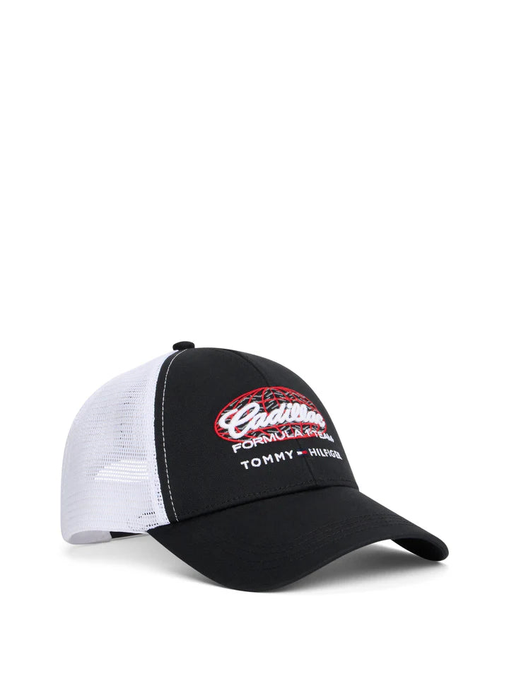 Cadillac F1 Racing Script Trucker Hat Black