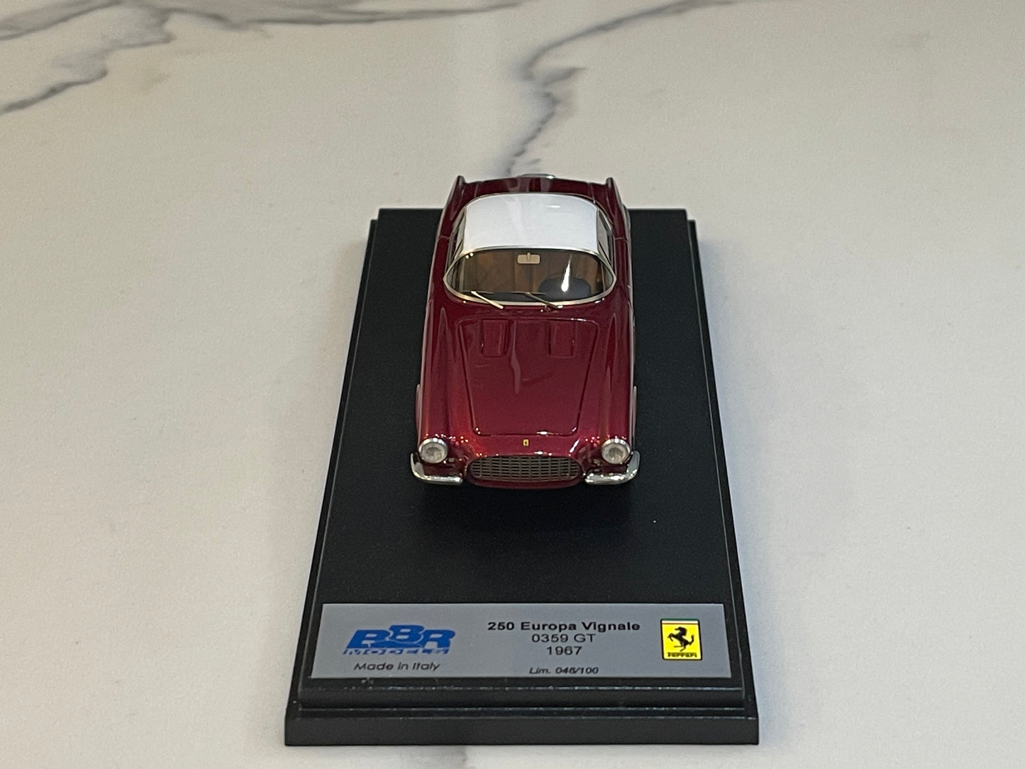 BBR 1/43 Ferrari 250 Europa Vignale 0359GT 1954 Dark Red/White BBR105D