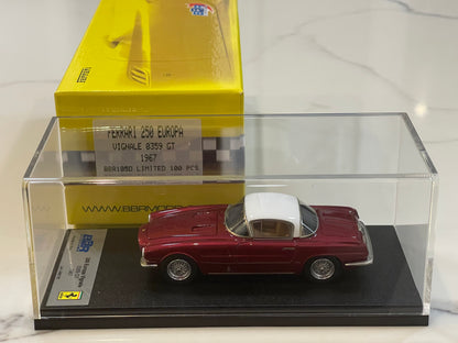 BBR 1/43 Ferrari 250 Europa Vignale 0359GT 1954 Dark Red/White BBR105D