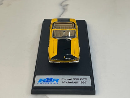 BBR 1/43 Ferrari 330 GTS Michelotti 1967 Yellow/Black BBR111