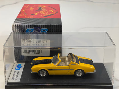 BBR 1/43 Ferrari 330 GTS Michelotti 1967 Yellow/Black BBR111