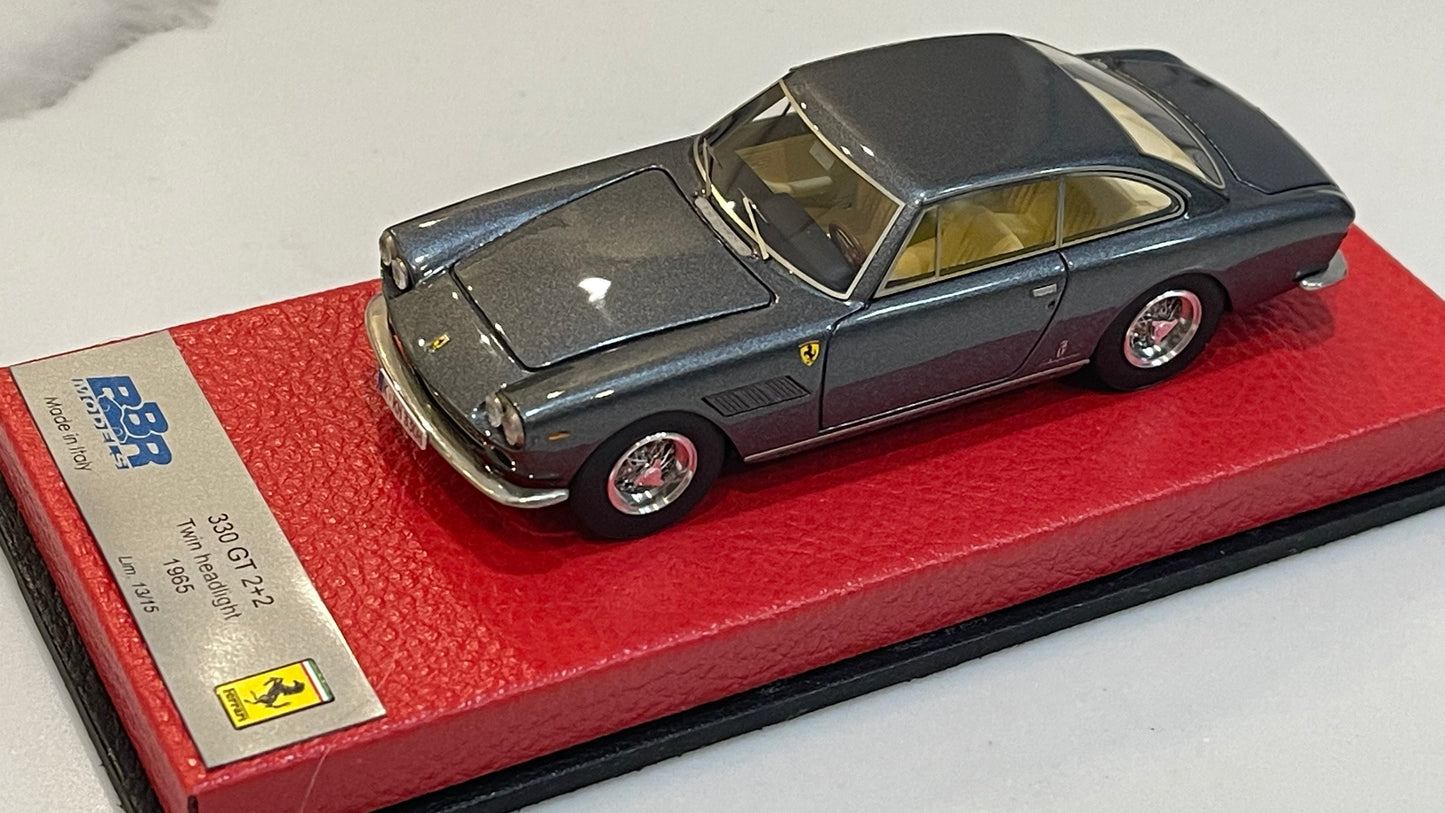 BBR 1/43 Ferrari 330 GT 2+2 5889GT 1965 Met. Grey BBR114SA