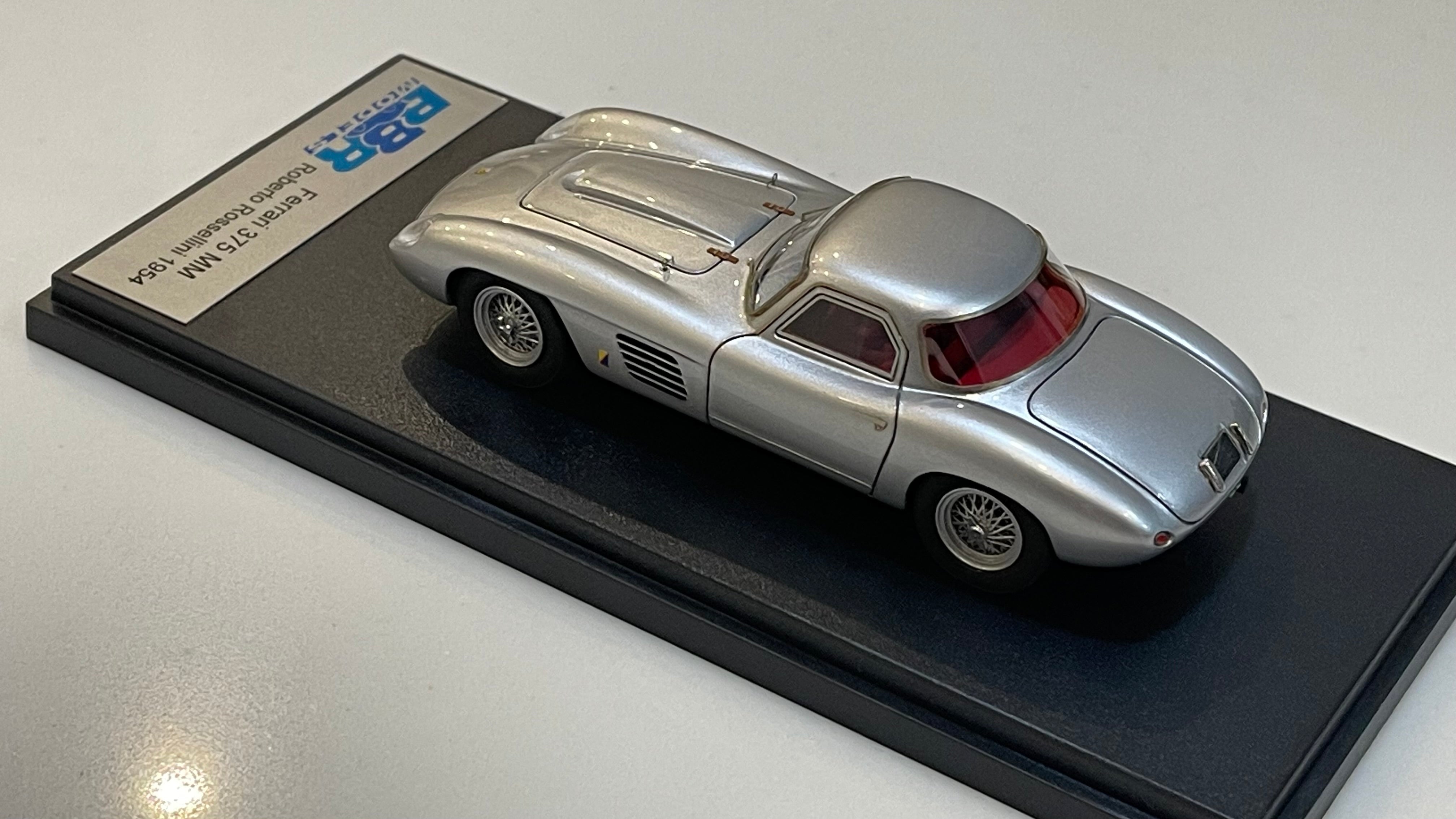 BBR 1/43 Ferrari 375 MM Roberto Rossellini 1954 Metal Silver BBR119