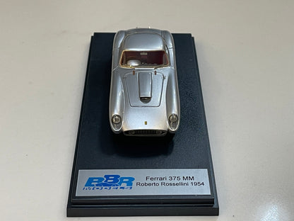 BBR 1/43 Ferrari 375 MM Roberto Rossellini 1954 Metal Silver BBR119